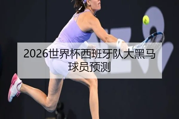 2026世界杯西班牙队大黑马球员预测